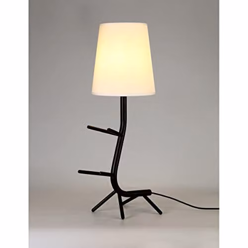 Netlighting Mantra Fusion Centipede Table Lamp with Shade, Black and White, E27 – 2