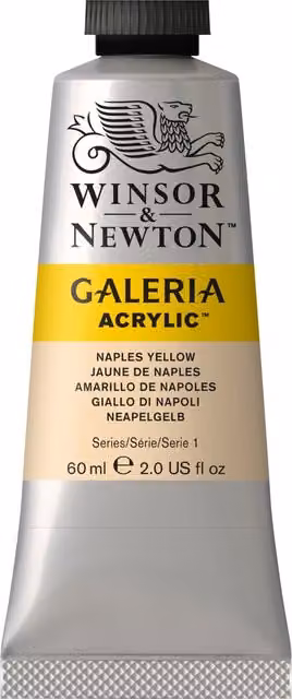 Winsor & Newton Galeria Acrylic Paint, Naples Yellow, 60 ml – 1