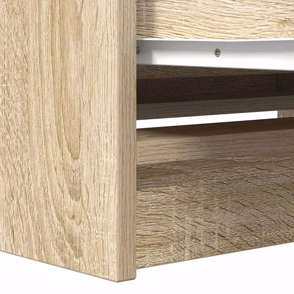 Berkfield Home Modern TV Cabinet in Sonoma Oak Brown, W/D/H: 80 x 35 x 54 cm – 4