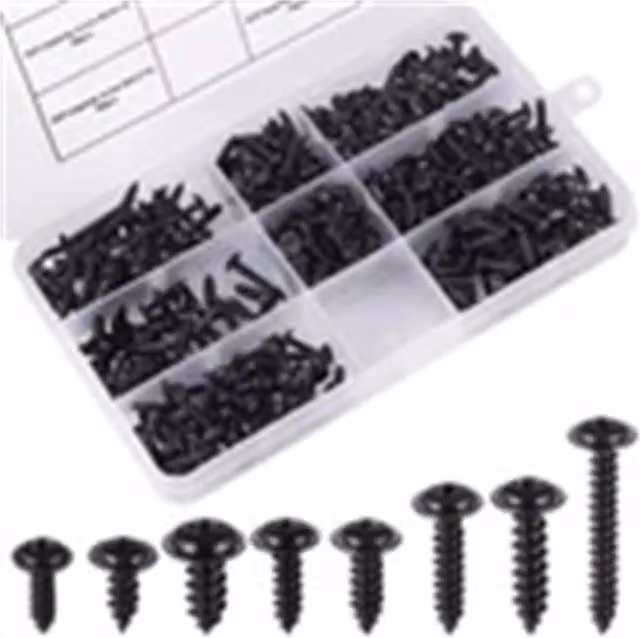 Nordara Black Self-Drilling Steel Wafer Head Phillips Screws for Timber and Metal, Length: 165 mm – 1