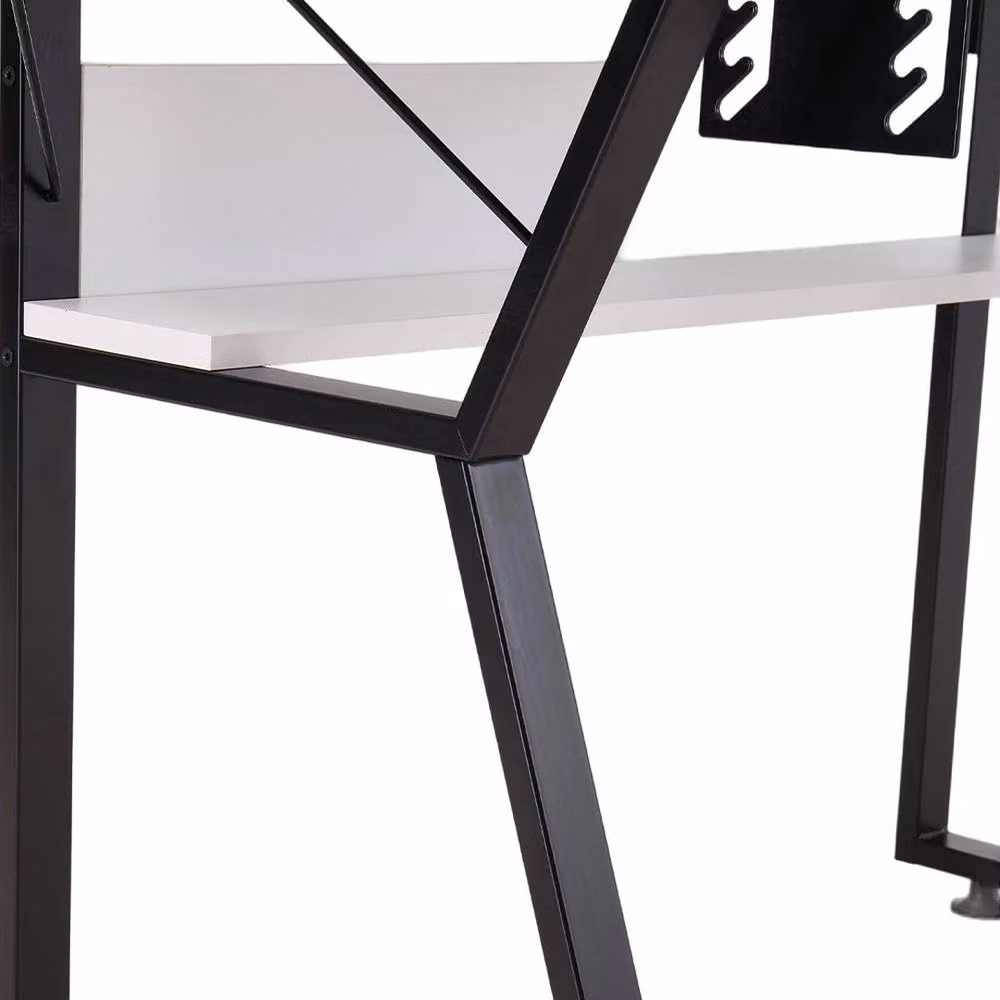 ERGOVEXA Adjustable Sewing Machine Table with Drop Leaf and Folding Top in White – 3