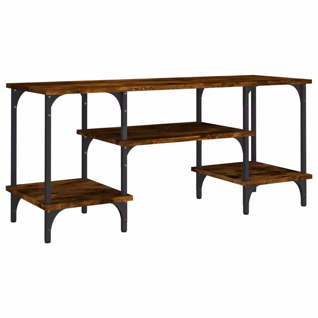 Berkfield Home Smoked Oak TV Cabinet in Brown, W/D/H: 102 x 35 x 45.5 cm – 2