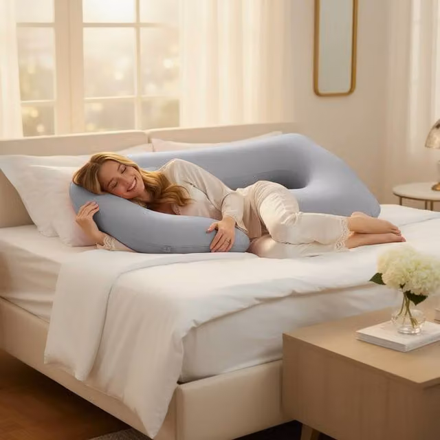Gaveno Cavailia U Shaped Full Body Pillow in Grey