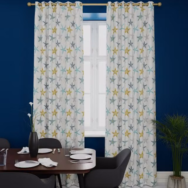 Terrys Tissington Made to Measure Blackout Fabric Curtain Panel in Multicolour Sunflower Design