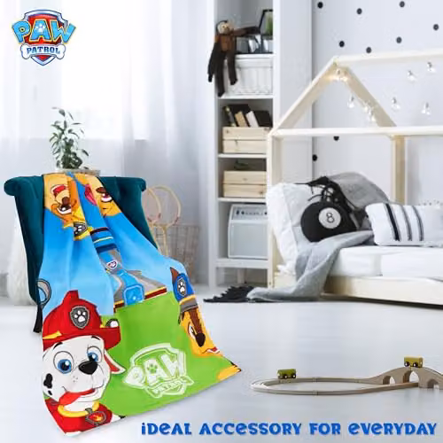 Paw Patrol Fluffy Fleece Blanket for Children, Multicolour, W/D/H: 100 x 150 cm – 3