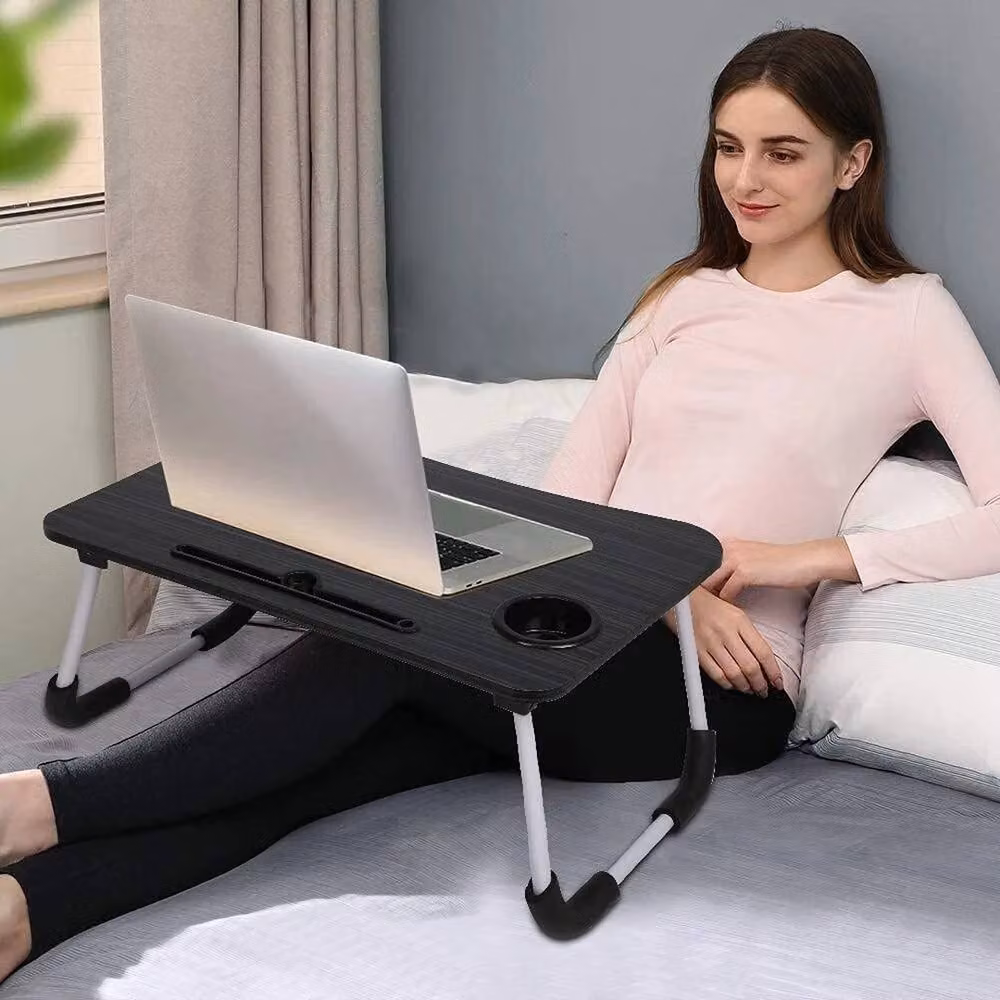 FORGEVIO Folding Laptop Table Stand and Bed Tray in Black – 4