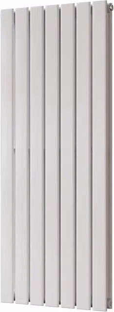 UK Radiators Typhoon White Vertical Designer Radiator, W: 47.6 cm, H: 120 cm