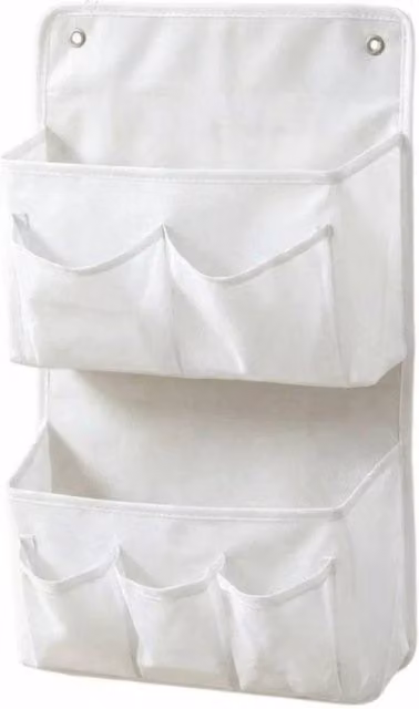 FORGEVIO White Hanging Bag Space-Saving Pocket Storage – 1