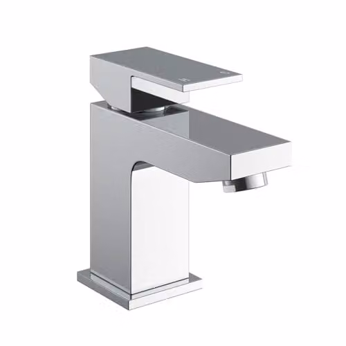Nes Home Bathroom Basin Mixer Tap with Pop-Up Waste in Chrome Metallic Silver – 2