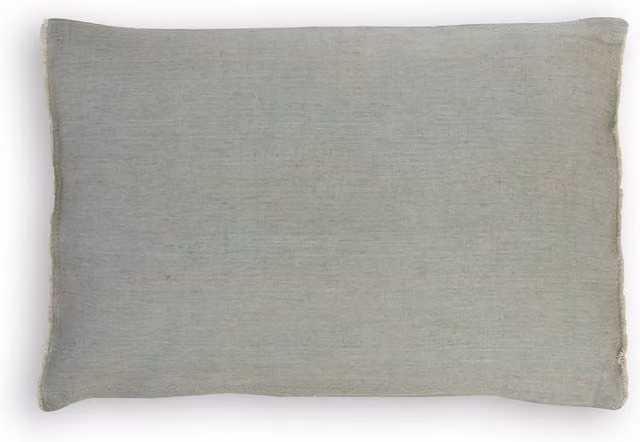 Destina Home Reversible Rectangular Linen and Cotton Back and Seating Pads in Green and Grey, W/D/H: 40 x 40 x 5 cm