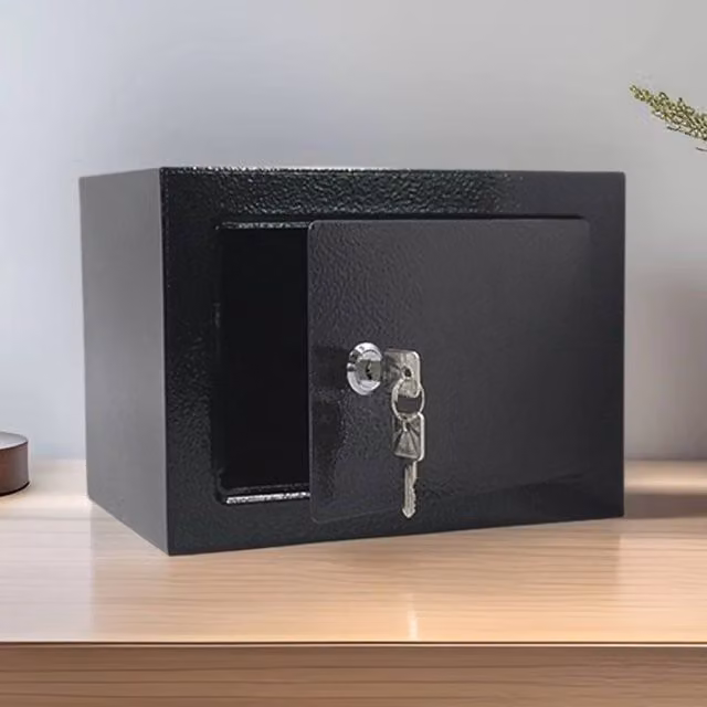 NESTLUNE Fireproof Steel Security Safe for Home or Office in Black – 1