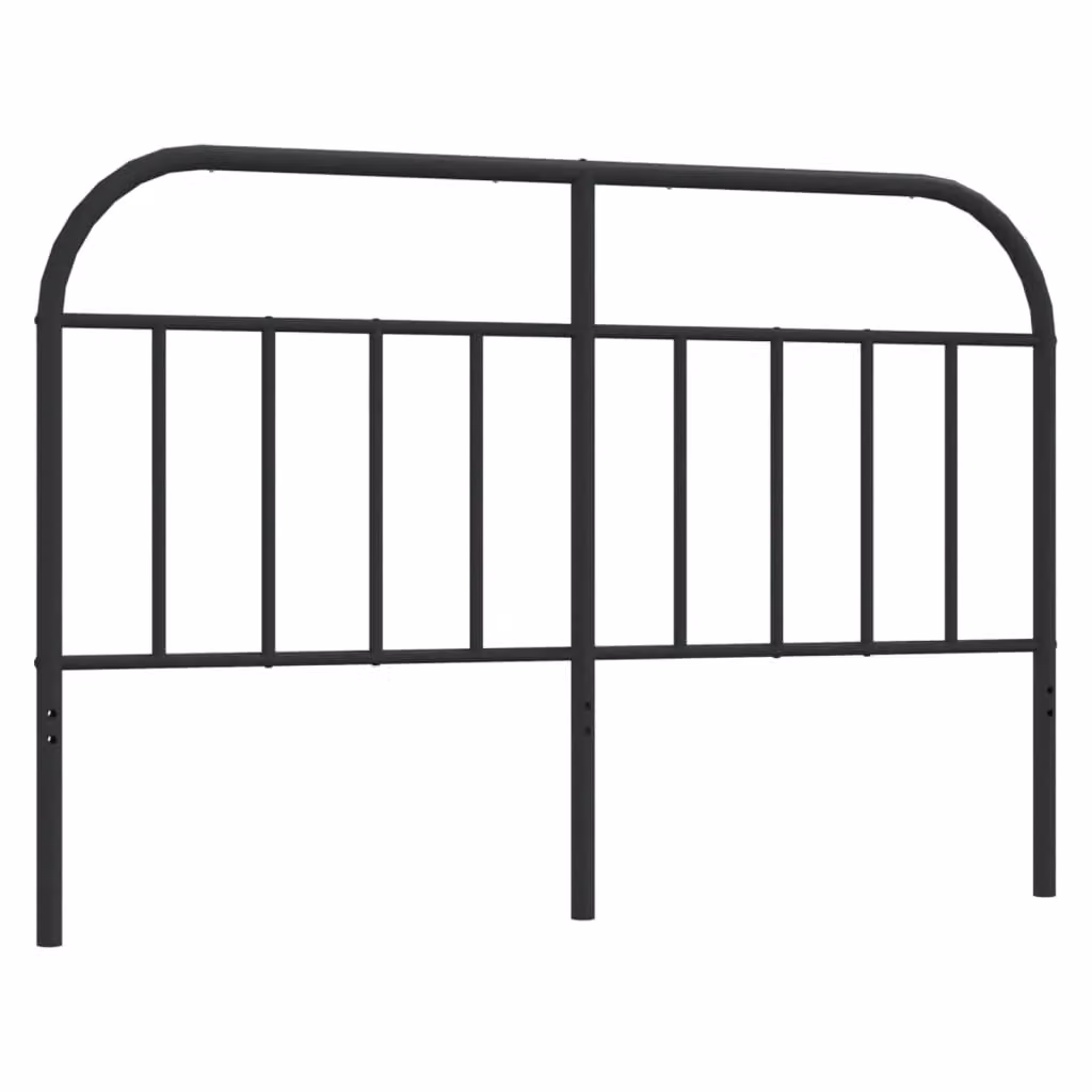 Berkfield Home Classic Metal Headboard in Black, Width: 140 cm – 2