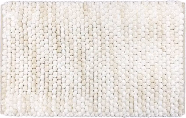 Allure Bath Fashions Marl Chunky Bobble Non Slip Bath Mat in Beige – 1