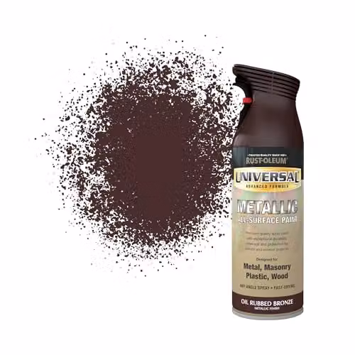 Rust-Oleum Universal Metallic Spray Paint Aerosol in Bronze, 400ml