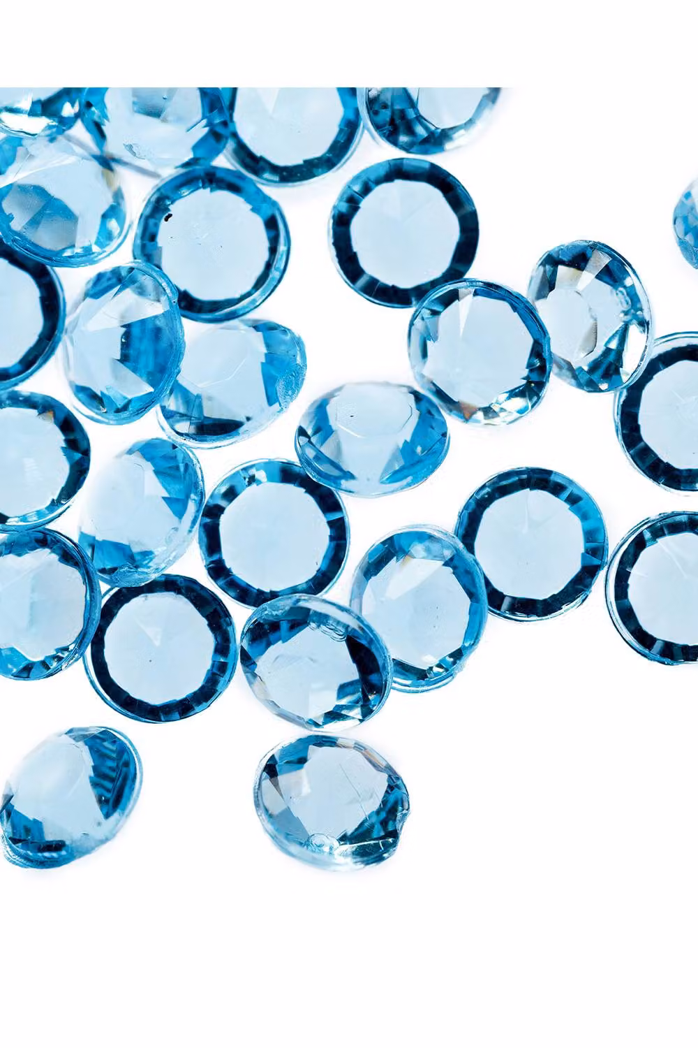 Neel Blue Acrylic Rhinestone Table Confetti, 2000pcs Round Aqua Table Scatters – 3