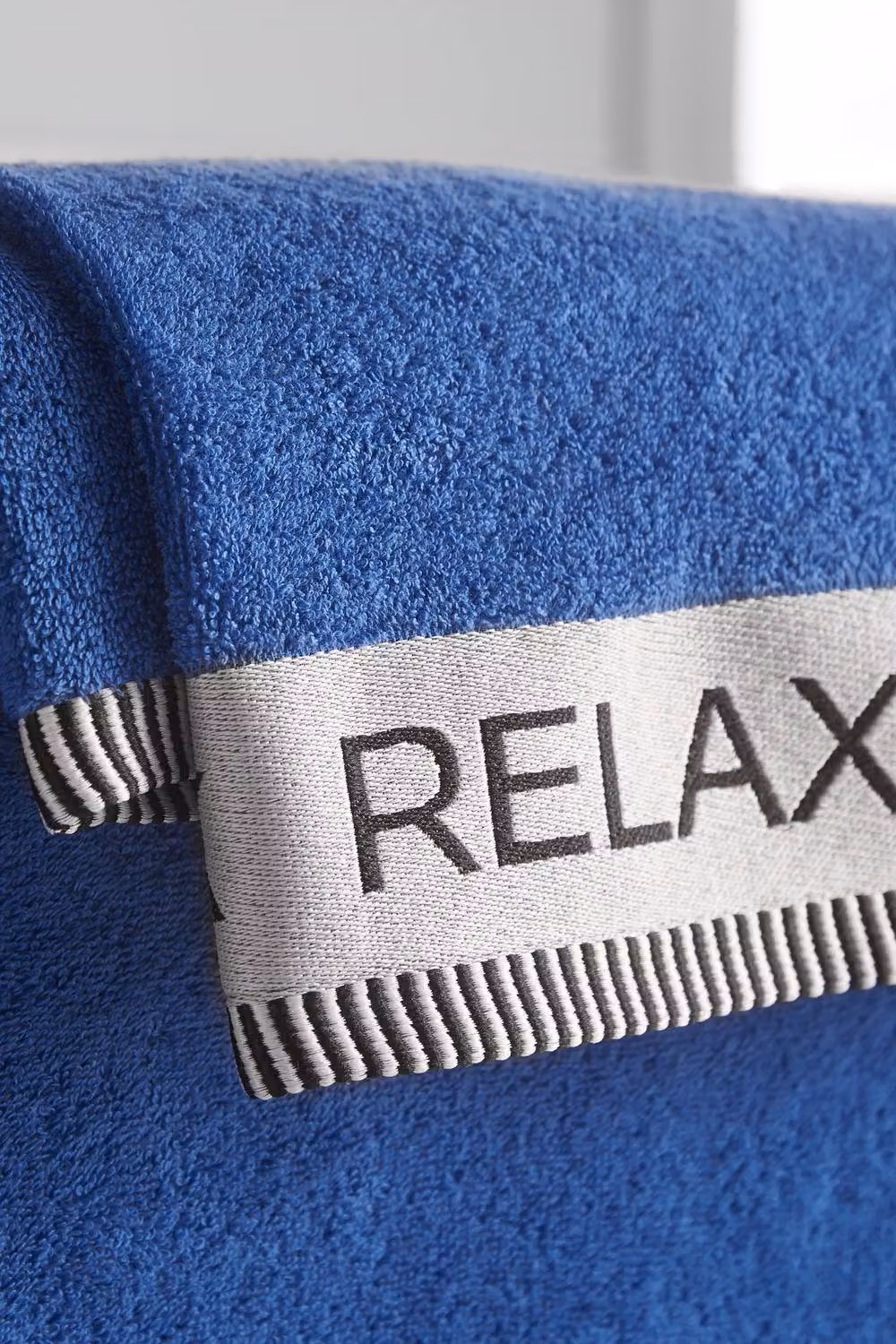 Catherine Lansfield Relax and Unwind Cotton Terry Bath Sheet in Blue, W/H: 90 x 140 cm – 2