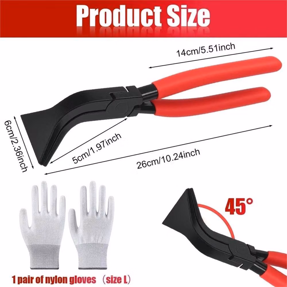 Nordara Black Steel Sheet Metal Bending Pliers, 110 mm – 2