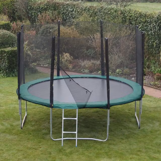 Kanga Hi-Power 14ft Trampoline Package in Green