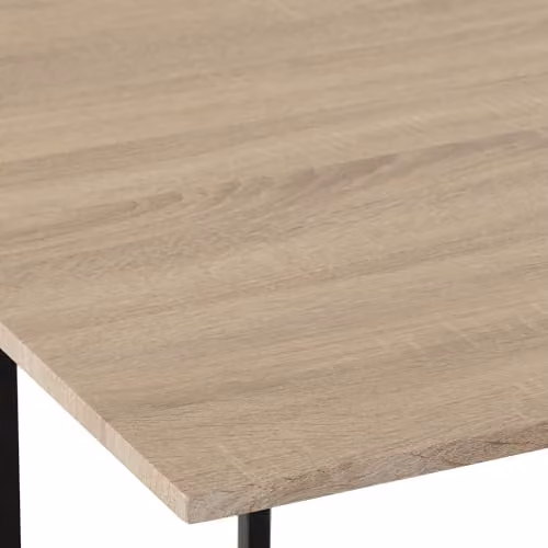 Seconique Stowaway Dining Set in Oak and Black with Square Table and 5 Chairs – 4