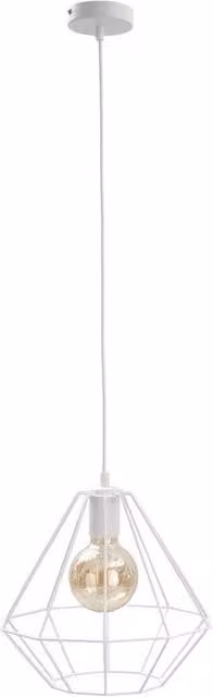 Netlighting Faro Wire Frame Pendant Ceiling Light in White, Diameter: 29 cm, E27