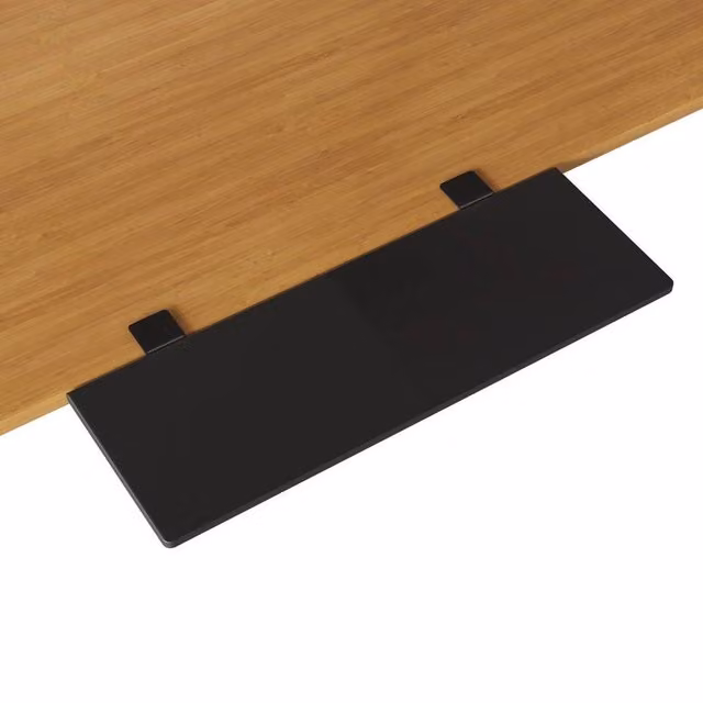 SPETLEK Desk Extender Tray, Black Matt Table Mount Shelf