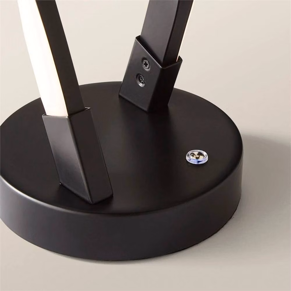 SPETLEK Modern Black Twist Touch Table Lamp with Dimmable Warm White Integrated LED – 2