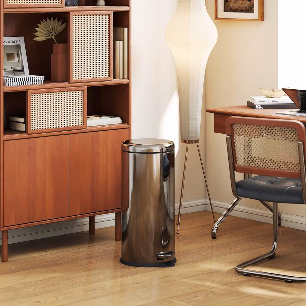 STILVORA 30 L Silver Pedal Bin – 6