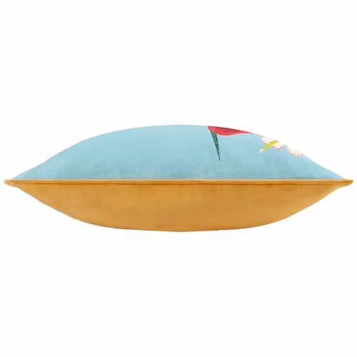 Wylder Marais Bird Meadow Printed Chenille Cushion, Multicolour, W/D/H: 45 x 45 x 45 cm – 2