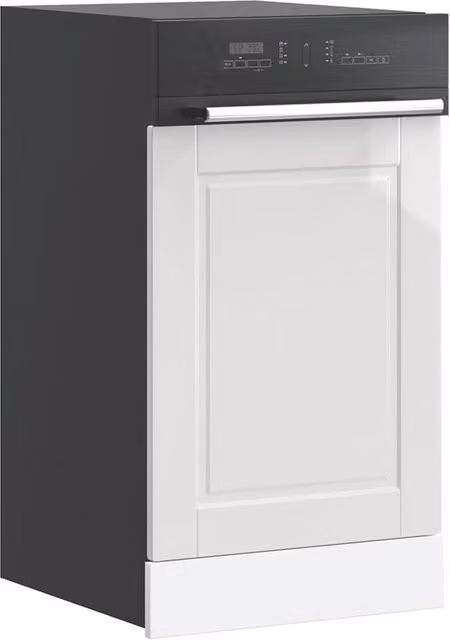 Berkfield Home Porto High Gloss White Dishwasher Panel, Engineered Wood, W: 45 cm, H: 67 cm