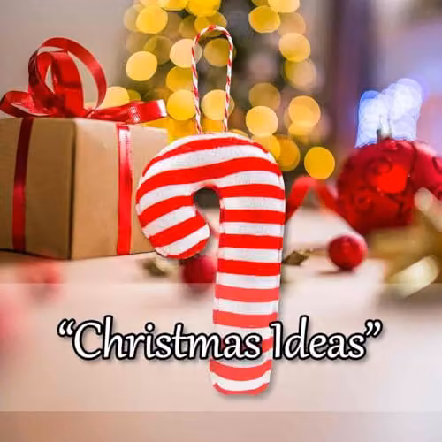 VFM e-Store Red Striped Fabric Candy Cane Hanging Christmas Tree Decoration, 12.5 cm – 5