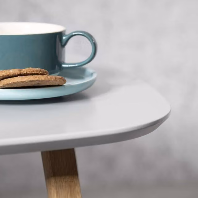 Noa and Nani Round Retro Side Table in Grey