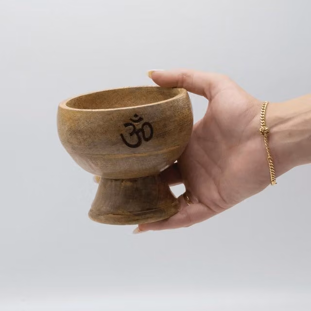 Rituals Tree of Life Handcrafted Incense Cone Holder and Ash Catcher, Brown, W/D/H: 11.0 x 6.0 x 6.0 cm
