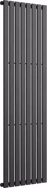 Lux Heat Flat Vertical Steel Radiator in Pewter, H: 180 cm x W: 56 cm (Single)