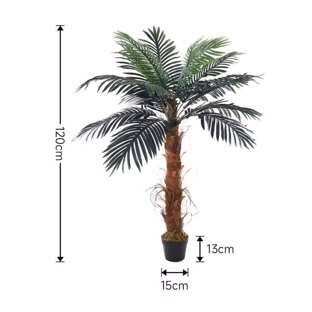 EONLION Green Artificial Palm Tree Potted Plant – 2