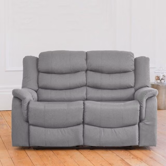 Artemis Home Colfax 2 Seat Manual Recliner in Grey Fabric