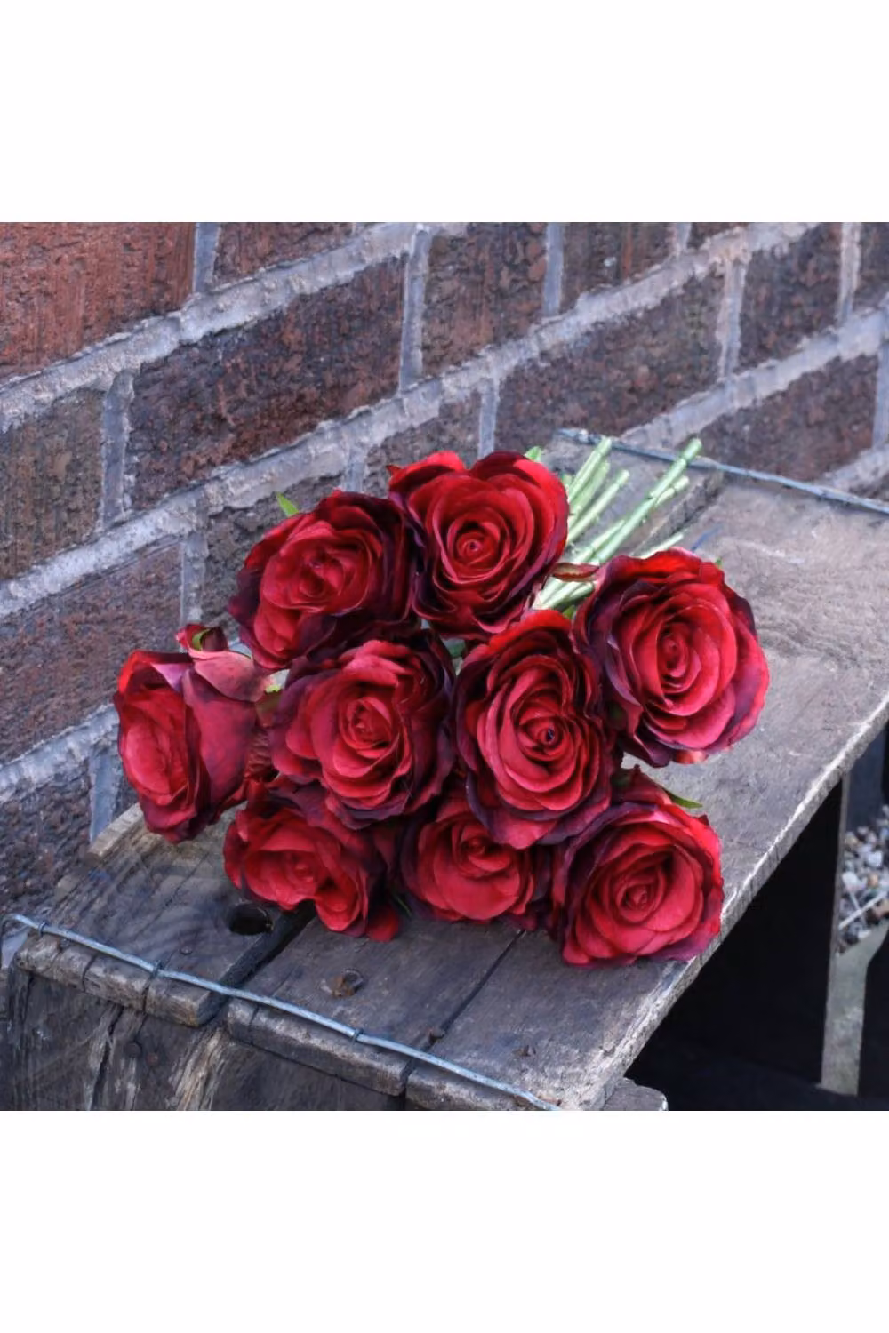 KDMD Red Artificial Rose Bundle Classic Floral Arrangement – 2