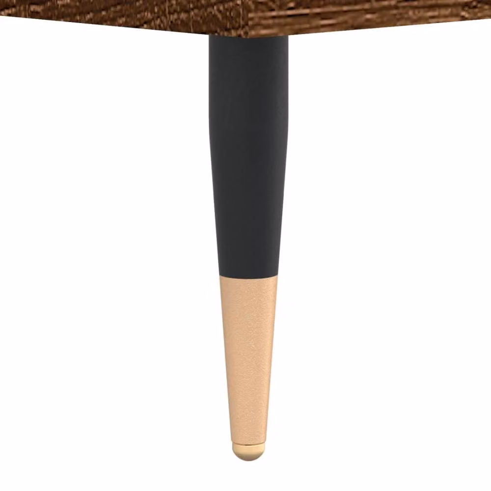 Berkfield Home Brown Oak Coffee Table, W: 90 cm, D: 60 cm, H: 35 cm – 4