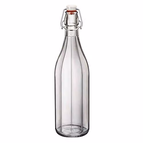 Bormioli Rocco Oxford Swing Top Glass Bottle, Transparent, 576 ml
