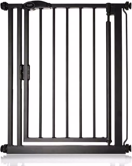 Bettacare Auto Close Stair Gate, Black, Width: 68.5 cm - 75.5 cm