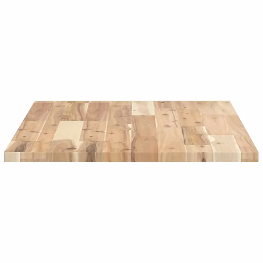 Berkfield Home Rectangular Table Top in Brown Solid Acacia Wood, W/D/H: 100 x 50 x 2 cm – 3