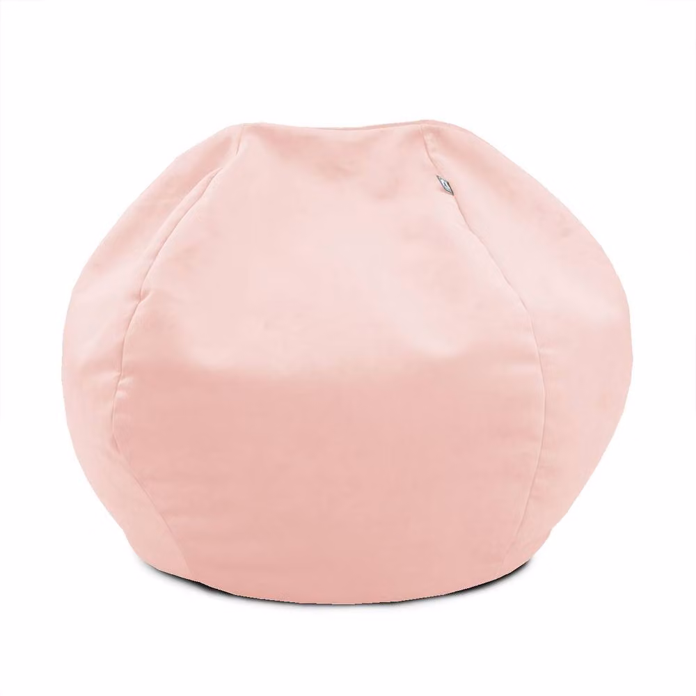 rucomfy Kids Classic Slouchbag Velvet Bean Bag Chair in Pale Pink – 2