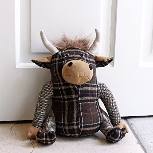 Paoletti Highland Cow Decorative Doorstop, Brown and Multicolour, W/D/H: 22 x 24 x 15 cm – 3