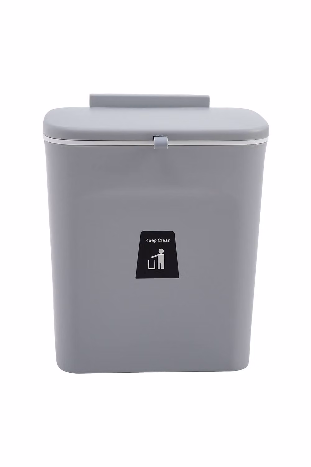 Garden Sanctuary Grey Hanging Kitchen Compost Bin with Odour Filter and Flip Lid – 1