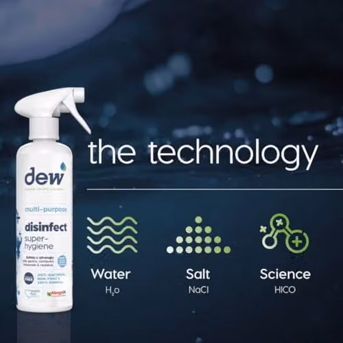 Dew Disinfect Super Hygiene Multi-Purpose Trigger Spray, 500ml, White – 3