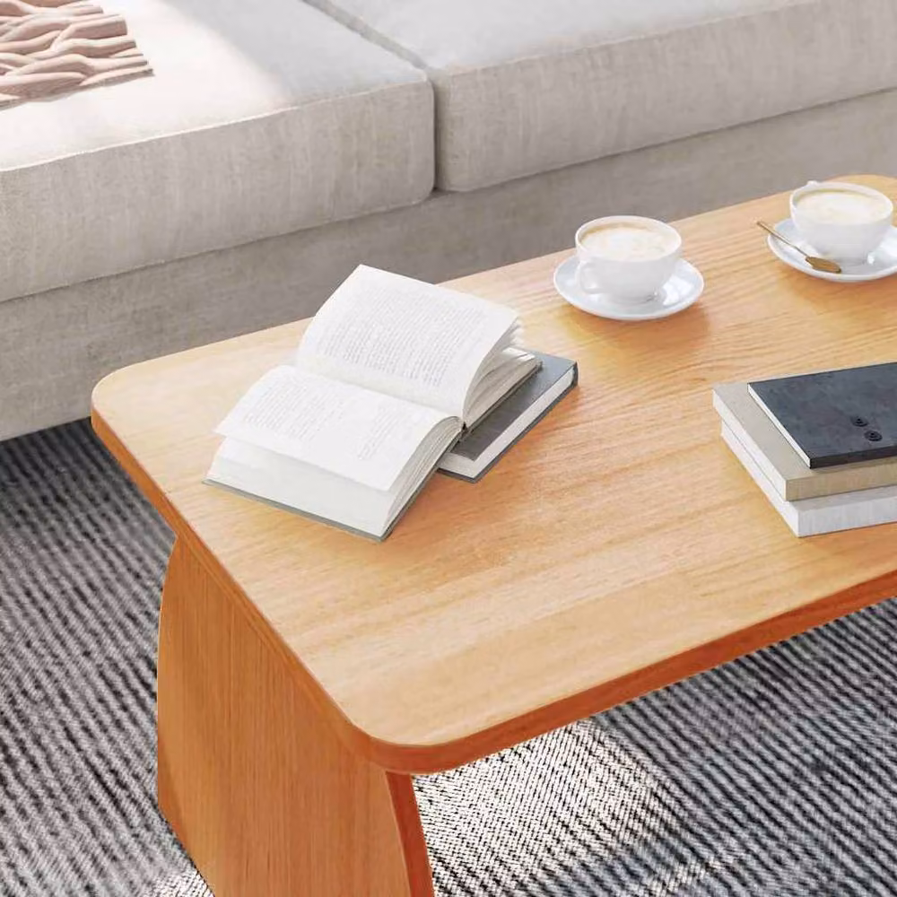 Berkfield Home Rustic Solid Pine Wood Coffee Table, Wax Brown, W: 80 cm, D: 50 cm, H: 31 cm – 3