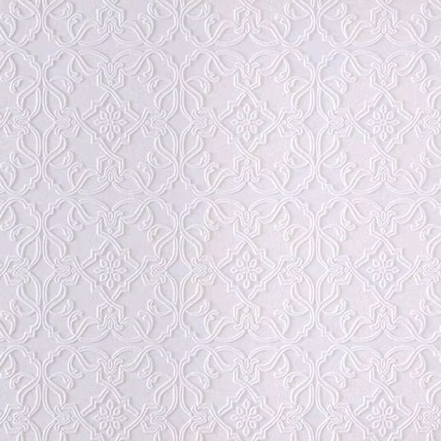 Anaglypta Maxwell White Paintable Vinyl Textured Wallpaper Roll