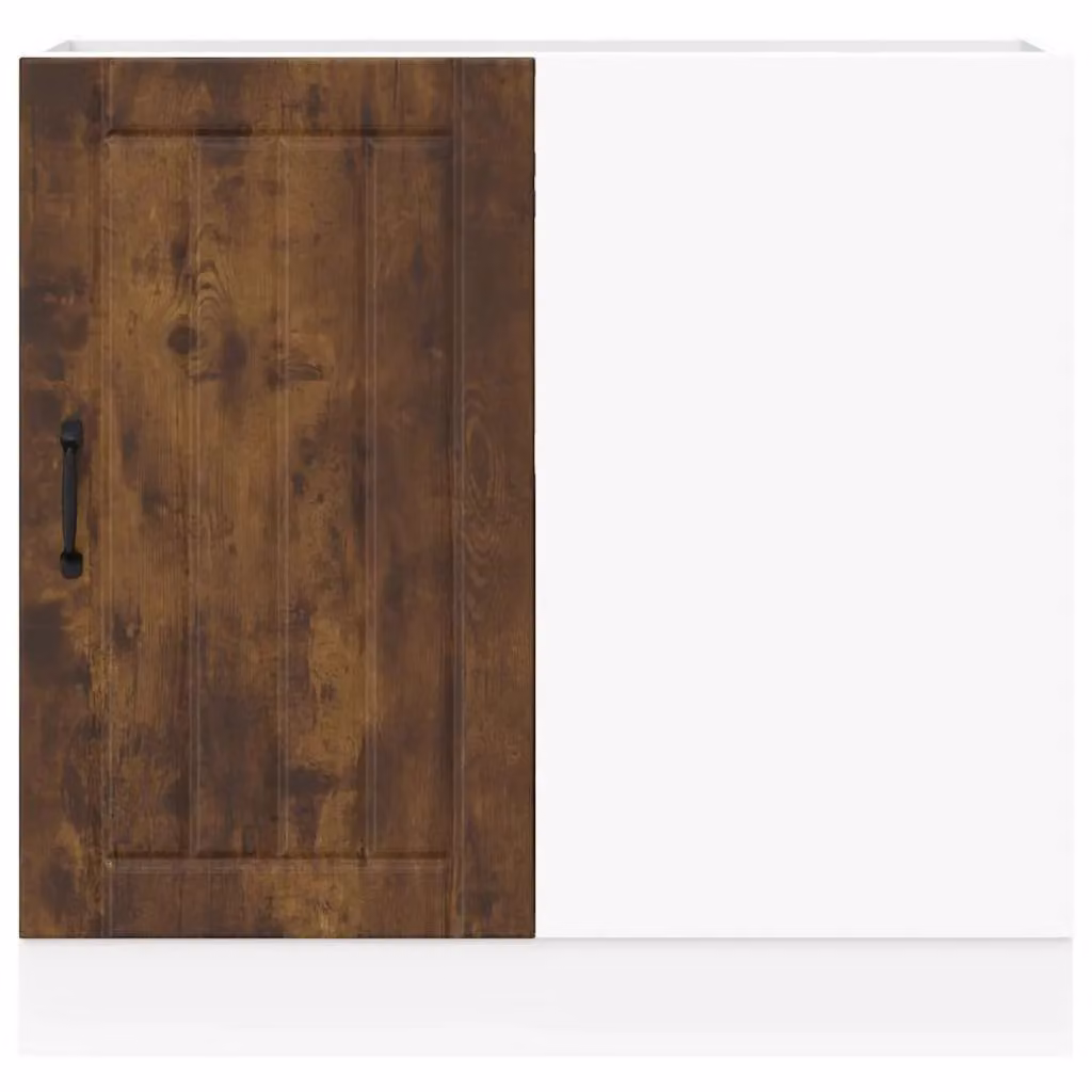 Berkfield Home Lucca Smoked Oak Freestanding Sink Base Cabinet in Brown – 2