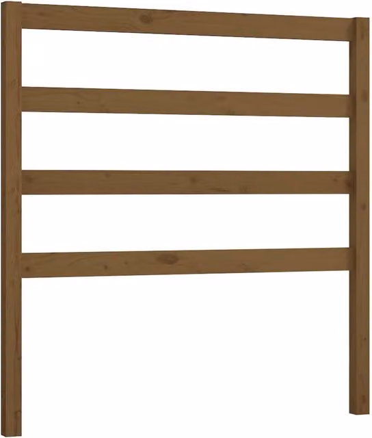 Berkfield Home Rustic Solid Wood Pine Bed Headboard, Honey Brown, W/D/H: 95 x 4 x 100 cm – 1