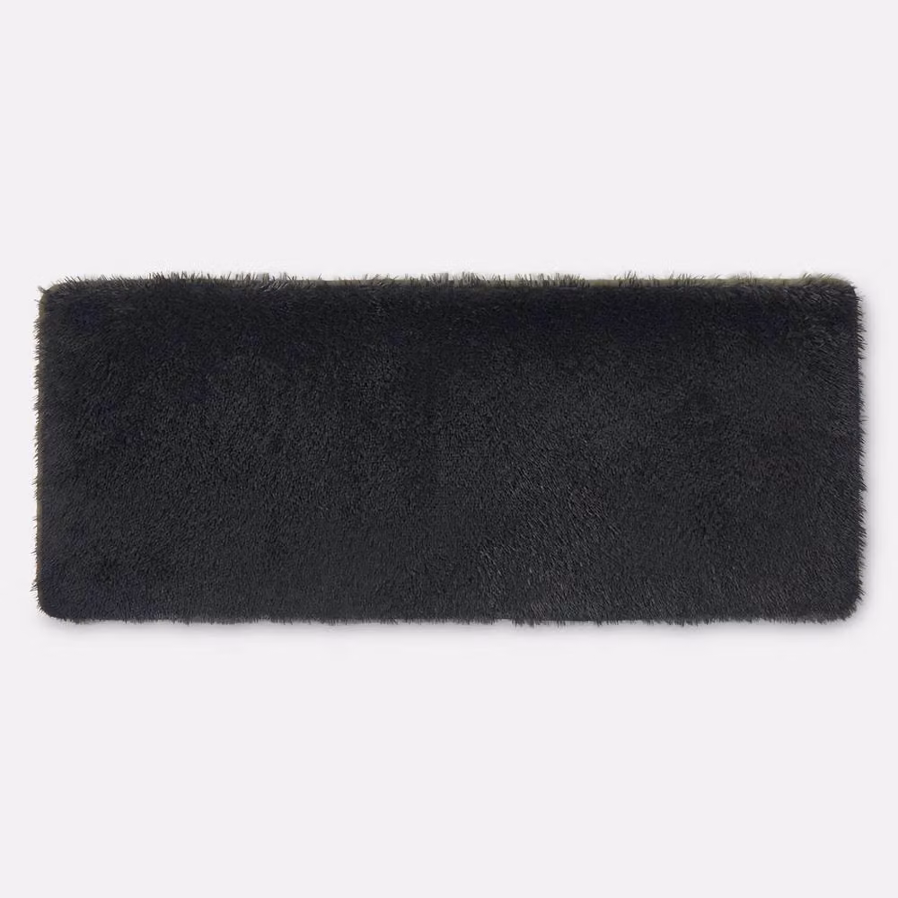 Sienna Black Modern Shaggy Runner Rug, Non-Slip and Easy Care, W: 60 cm, L: 150 cm – 11