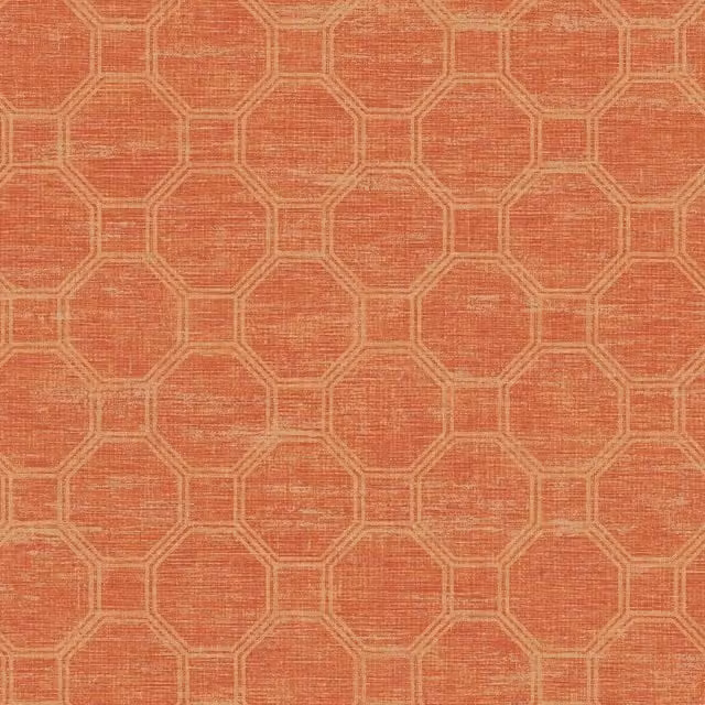 Seabrook Modern Geometric Trellis Abstract Orange Matt Paper